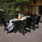 Highwood Usa Weatherly 7pc Rectangular Outdoor Patio Furniture Dining Set 84 x 42 AD-ST7WL1CO5AA-BKE - alternate 2